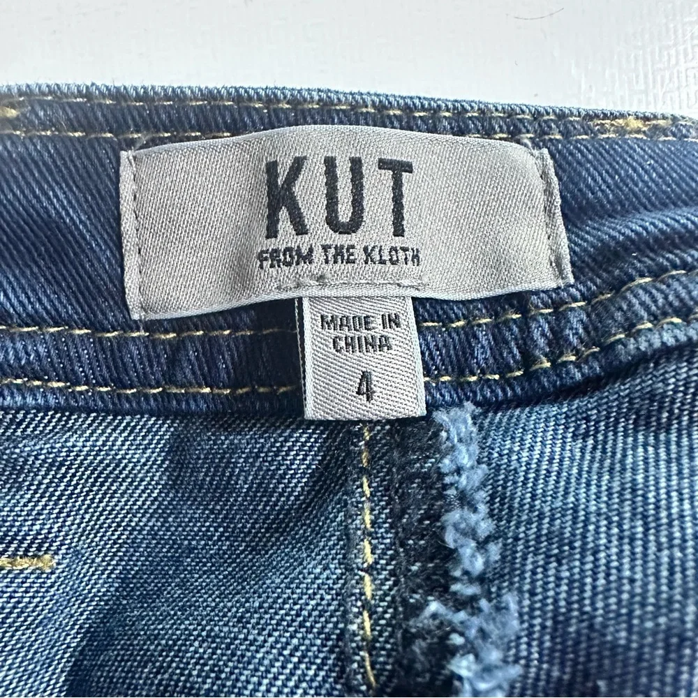 Kut from the Kloth Ashton High Waist Crop Wide Leg Barrel Jeans - 4 - Picture 5 of 6
